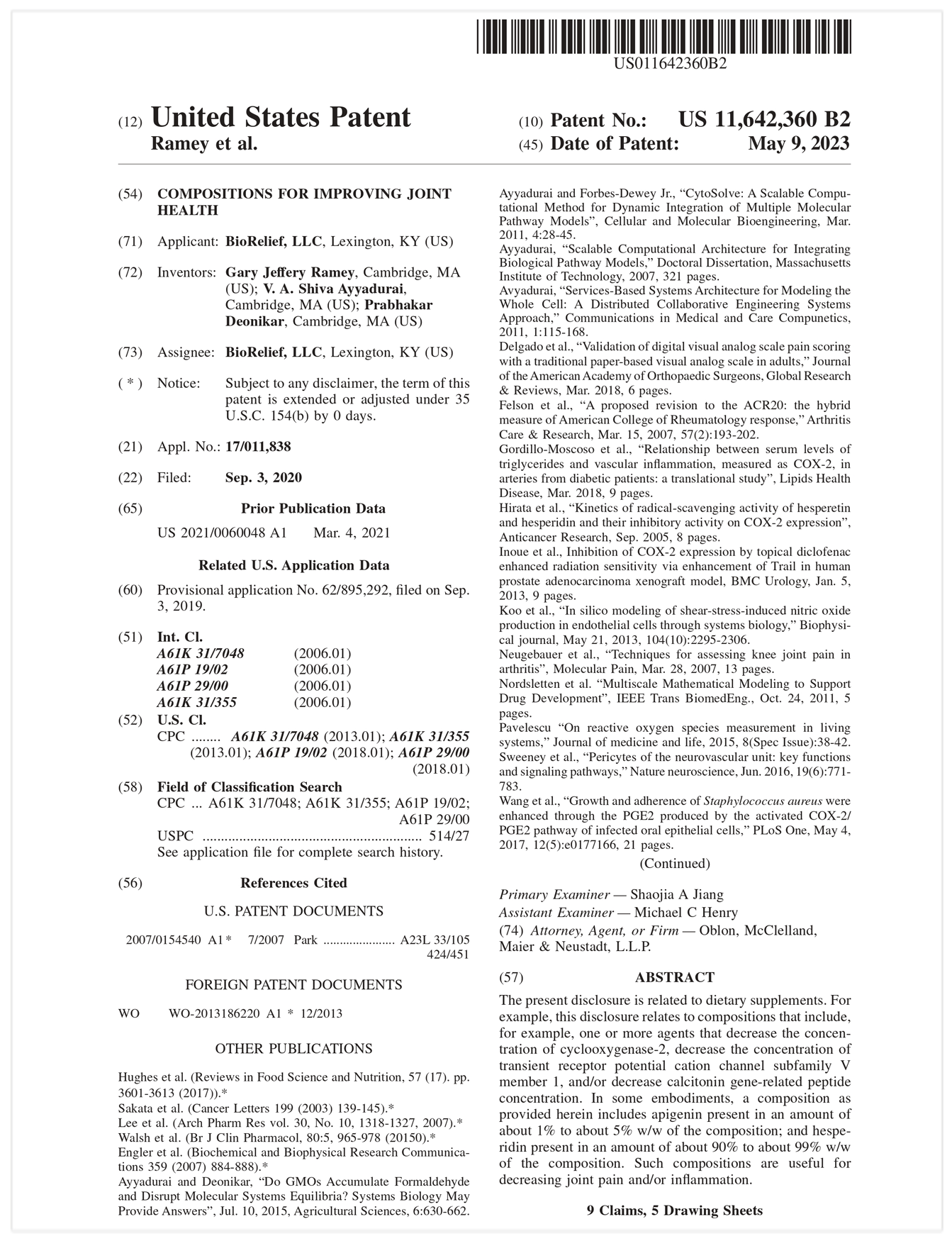 Improving Joint Health</br>2023