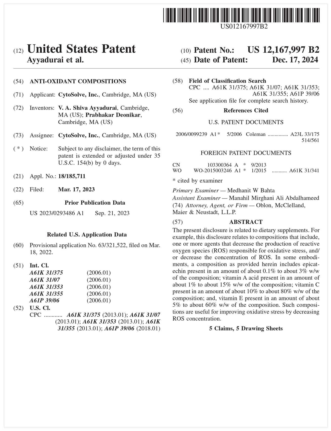 Antioxidant</br>2024